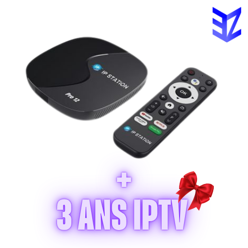 IP STATION pro 12 SMART TV BOX 2GB 16 GIGA STOCAGE + 3 ANS IPTV